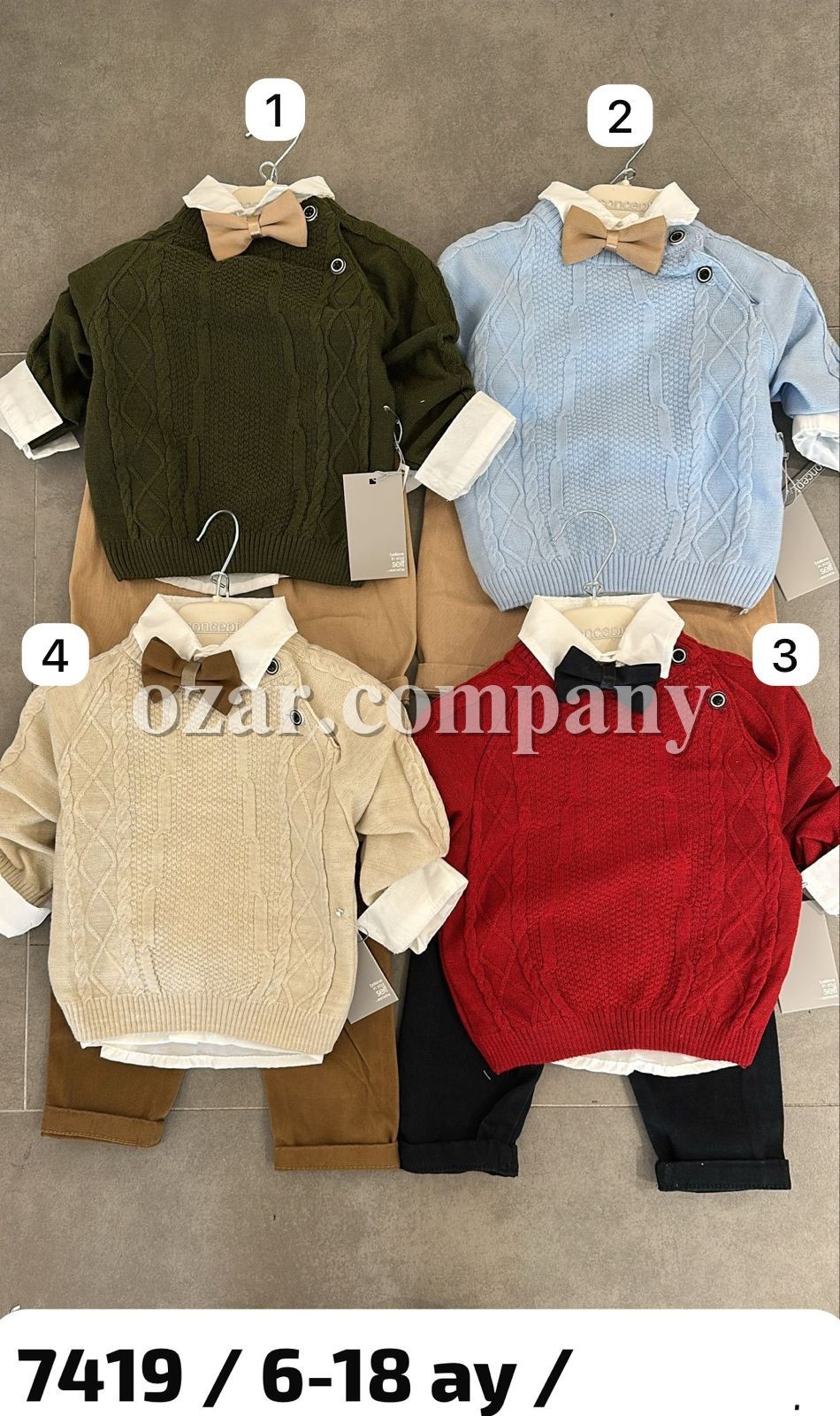 Костюм Тройка Для Мальчика Concept (6-9-12-18мес.) Костюм Тройка Для Мальчика Concept (6-9-12-18мес.)