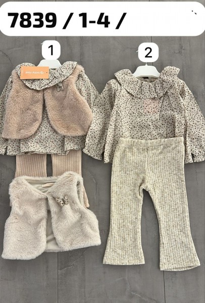 Костюм Тройка Для Девочки Baby Rose (1-2-3-4лет)  Костюм Тройка Для Девочки Baby Rose (1-2-3-4лет)