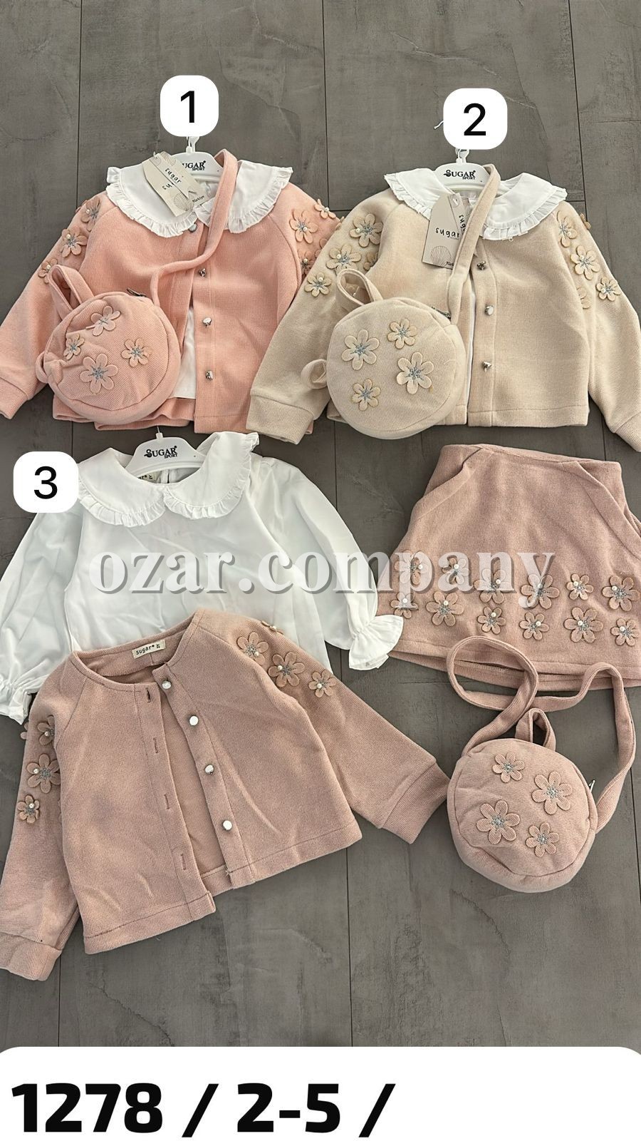 Костюм Тройка Для Девочки Sugar (2-3-4-5лет)