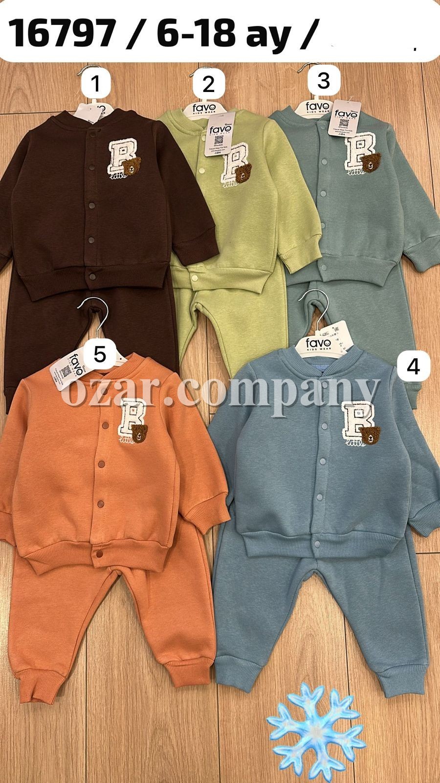 Трикотажный Костюм На Флисе Для Мальчика Favo (6-9-12-18мес.) 