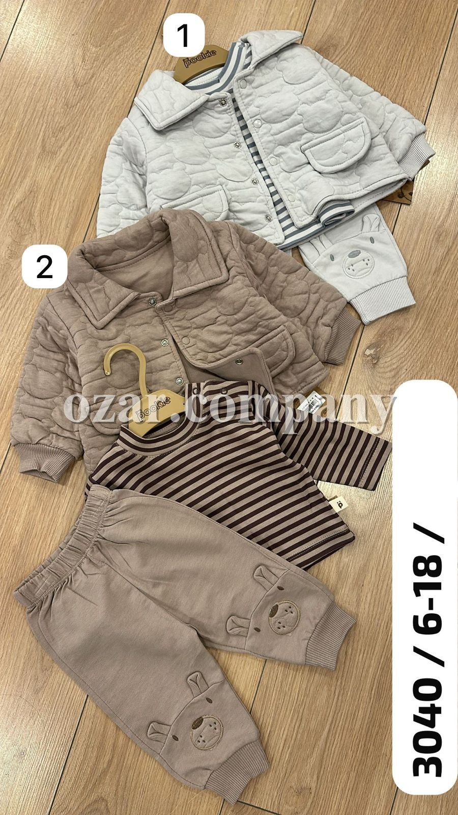 Костюм Тройка Для Новорождённых Pookie (6-12-18мес.) Костюм Тройка Для Новорождённых Pookie (6-12-18мес.)