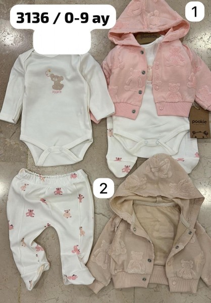 Комплект Для Девочки Pookie (0-3/3-6/6-9мес.) Комплект Для Девочки Pookie (0-3/3-6/6-9мес.)
