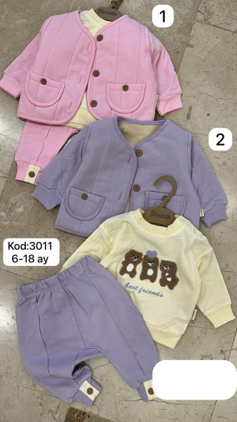 Костюм Тройка Для Девочки Pookie (6-12-18мес.) Костюм Тройка Для Девочки Pookie (6-12-18мес.)