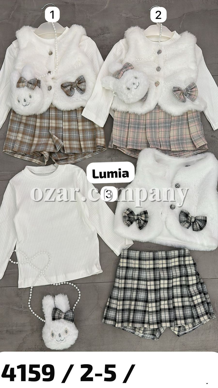 Костюм Тройка Для Девочки Lumia (2-3-4-5лет)