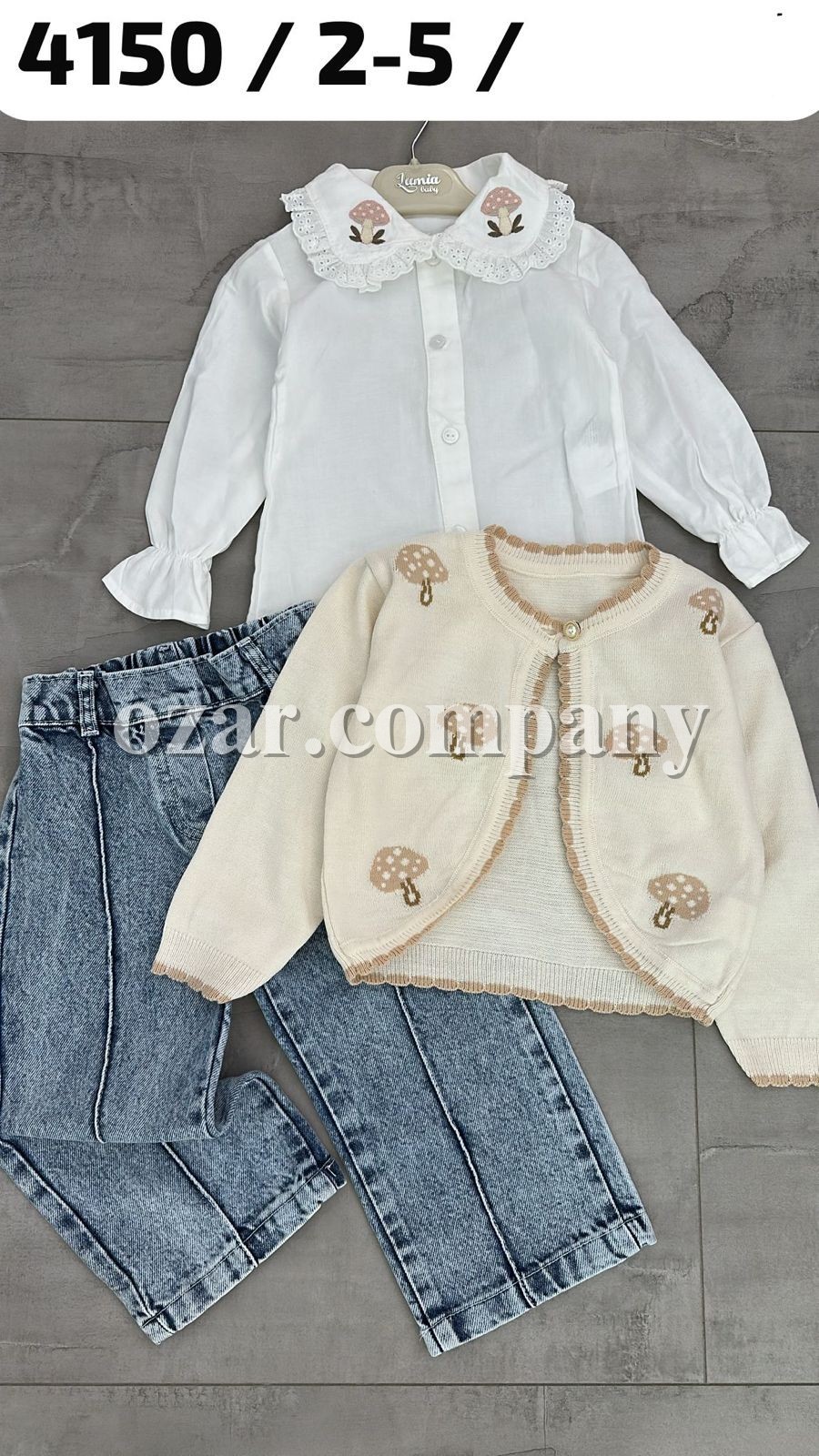 Костюм Тройка Для Девочки Lumia (2-3-4-5лет) Костюм Тройка Для Девочки Lumia (2-3-4-5лет)