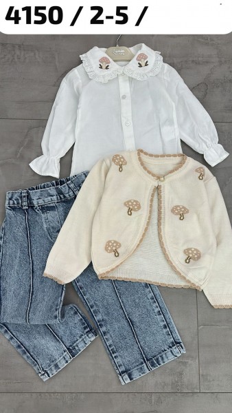 Костюм Тройка Для Девочки Lumia (2-3-4-5лет) Костюм Тройка Для Девочки Lumia (2-3-4-5лет)