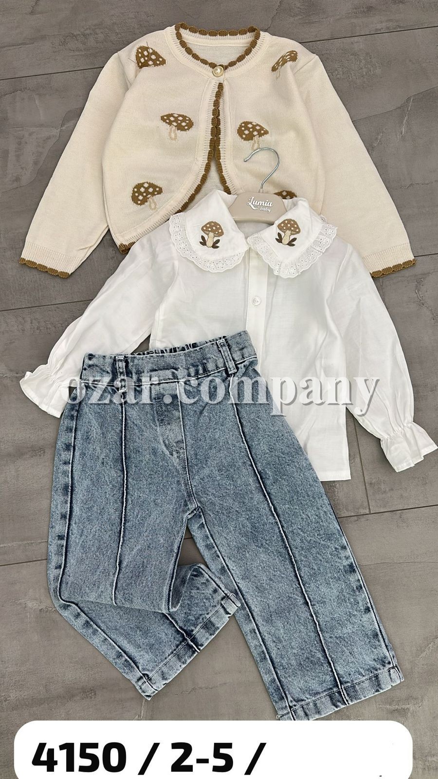 Костюм Тройка Для Девочки Lumia (2-3-4-5лет)