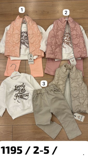 Костюм Тройка Для Девочки Partner (2-3-4-5лет) Костюм Тройка Для Девочки Partner (2-3-4-5лет)