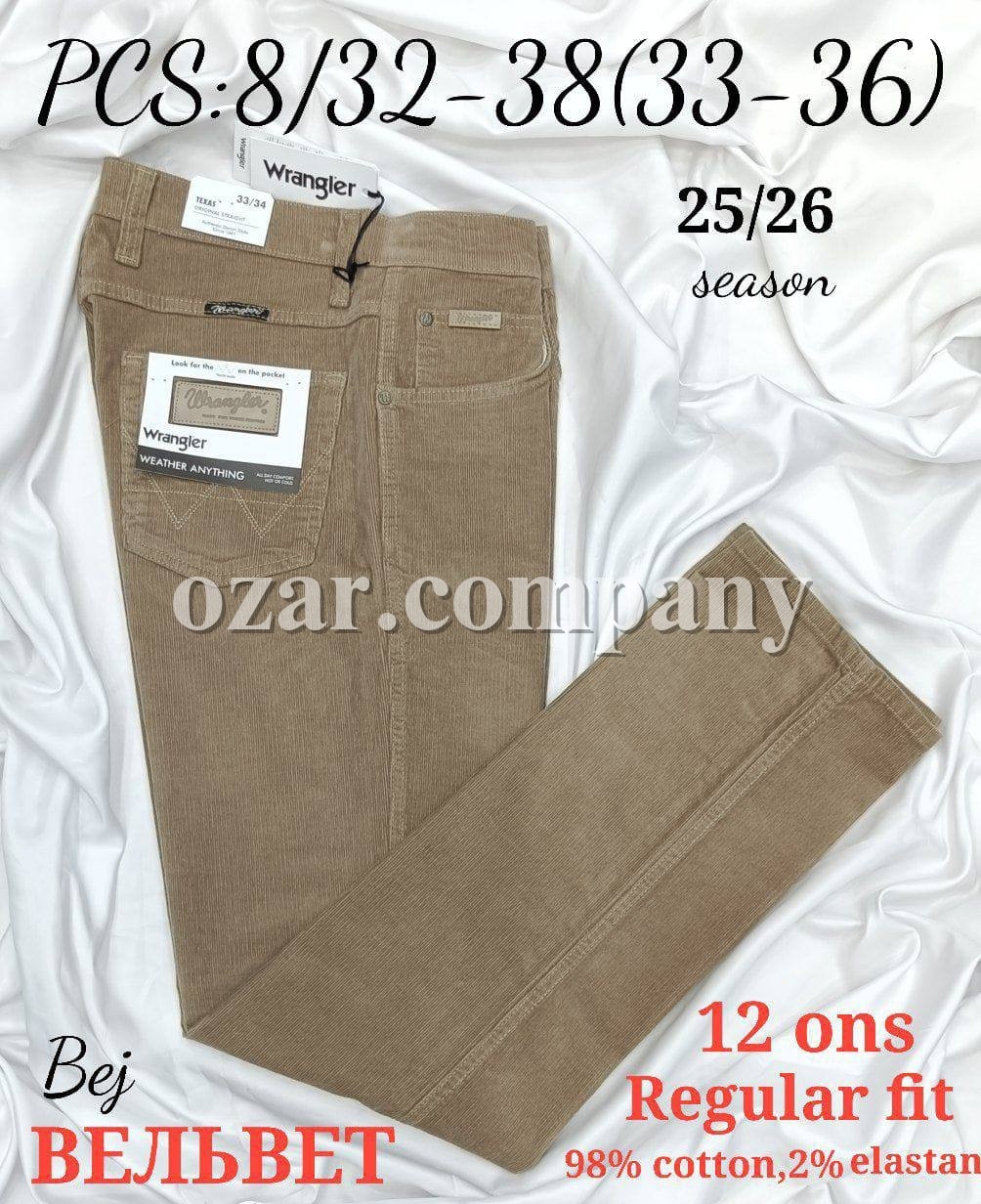 Мужские Вельветовые Джинсы Wrangler