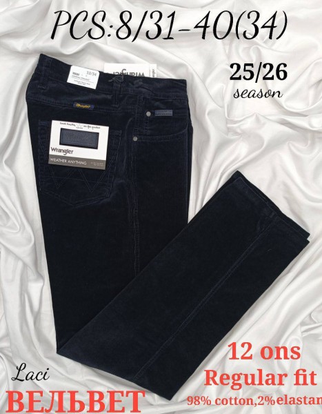 Мужские Вельветовые Джинсы Wrangler Мужские Вельветовые Джинсы Wrangler