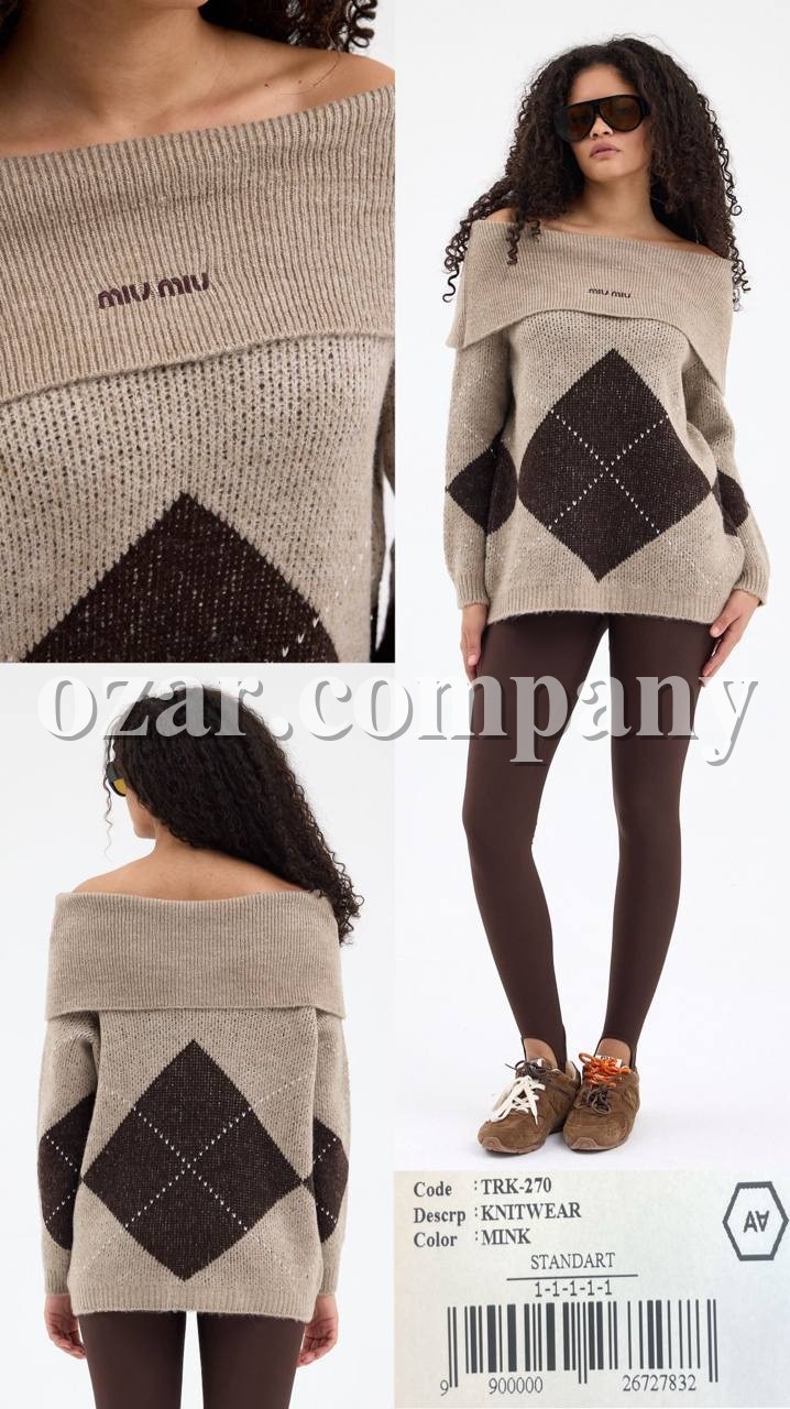 Женский Трикотажный Свитер A.M.N.