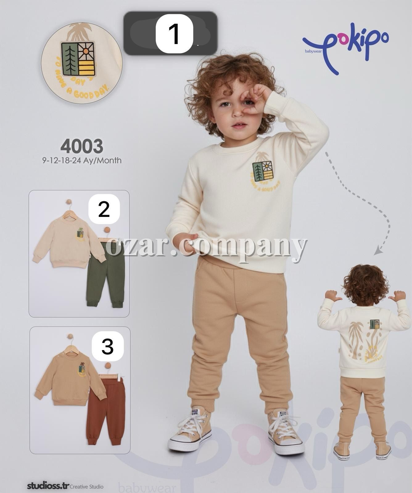 Костюм Двунитка Для Мальчика Pokipo (9-12-18-24мес.)