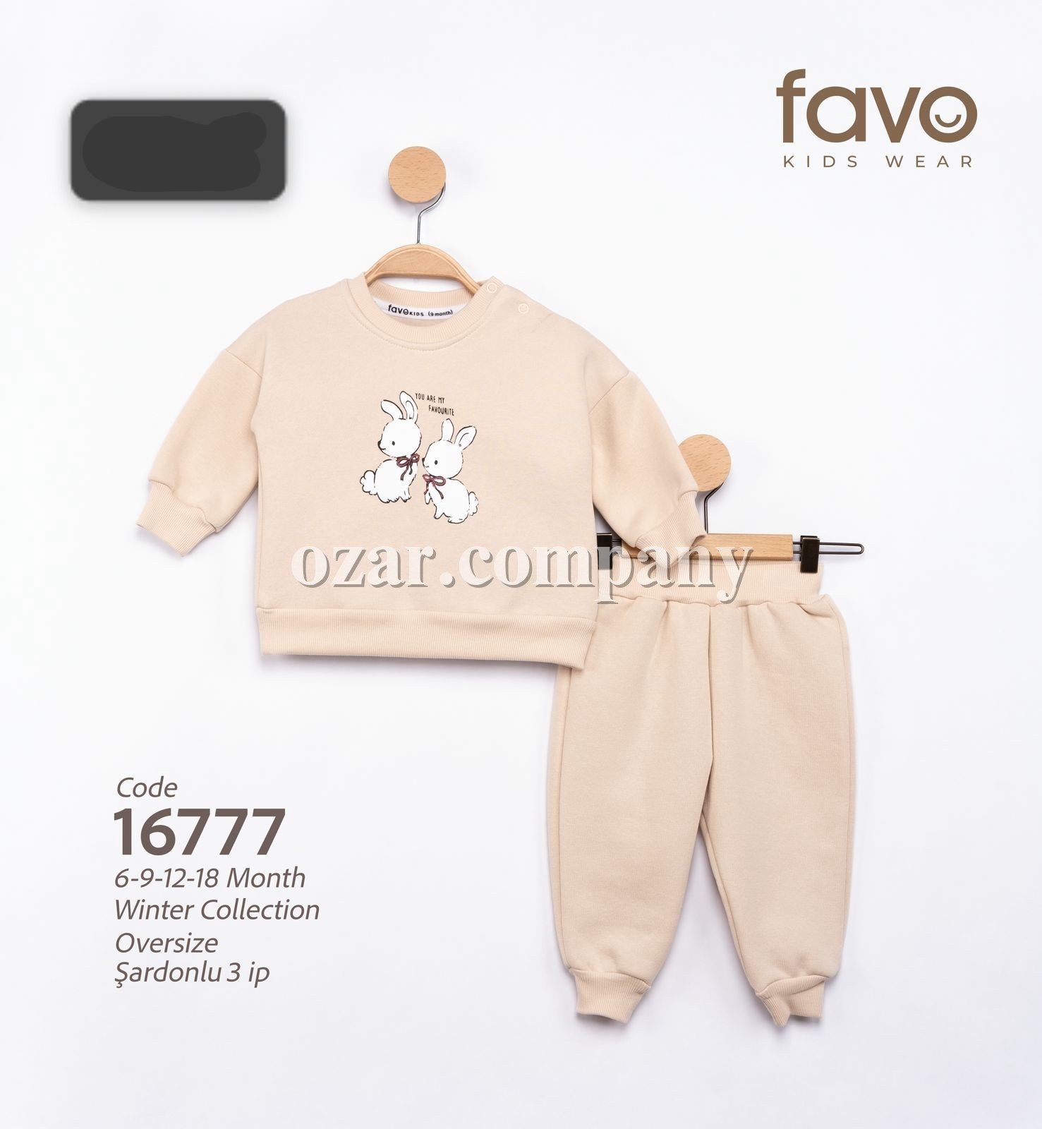 Трикотажный Костюм Тринитка На Флисе Для Девочки Favo (6-9-12-18мес.) 