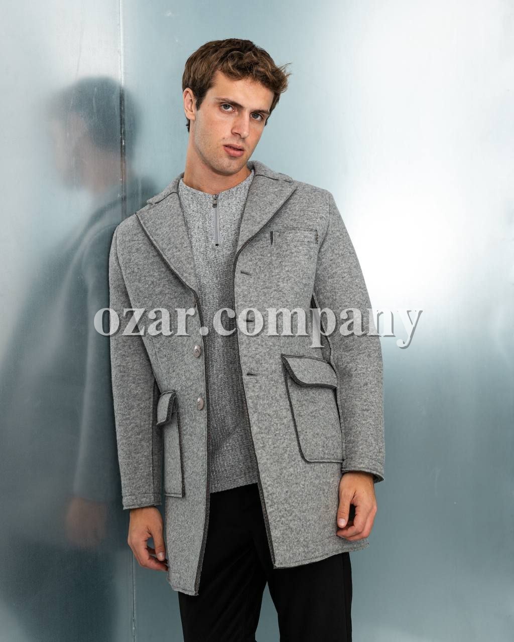 Мужское Пальто Open