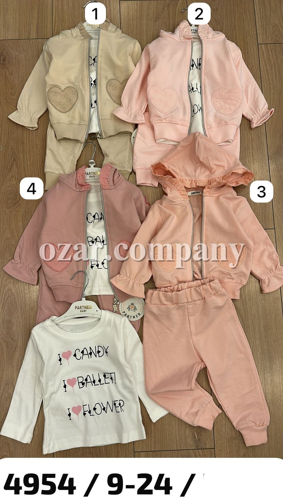 Костюм Тройка Для Девочки Partner (9-12-18-24мес.)