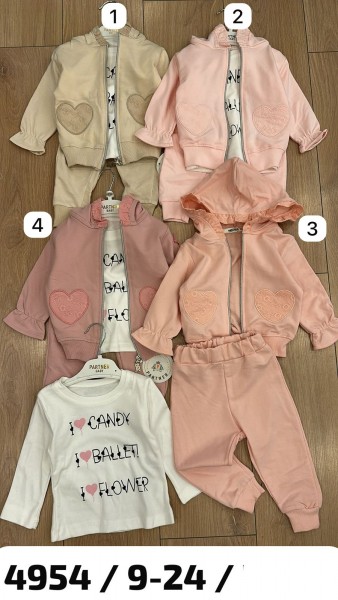 Костюм Тройка Для Девочки Partner (9-12-18-24мес.)