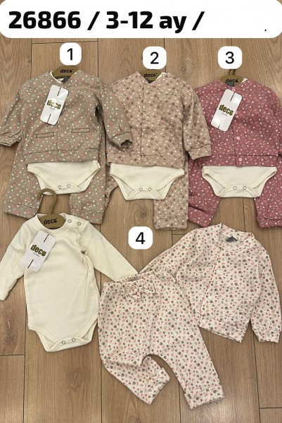 Комплект Для Девочки Deco (3-6/6-9/9-12мес.)
