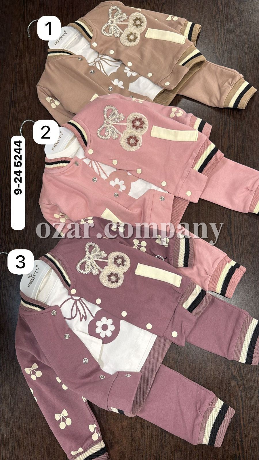 Костюм Тройка Для Девочки Pretty (9-12-18-24мес.)