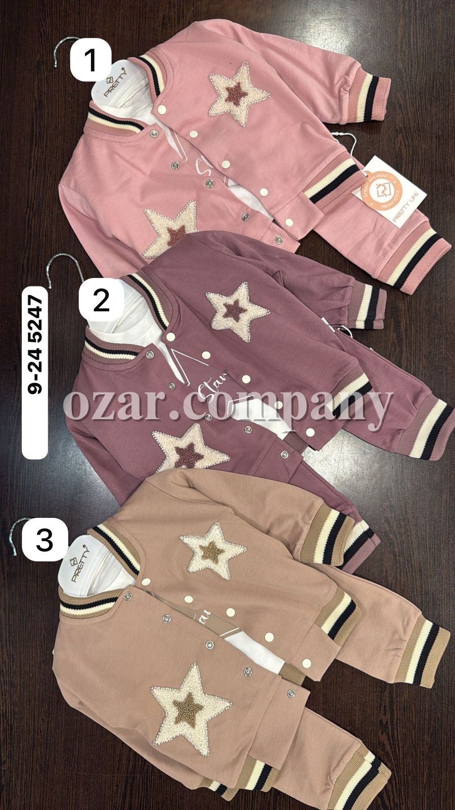 Костюм Тройка Для Девочки Pretty (9-12-18-24мес.)
