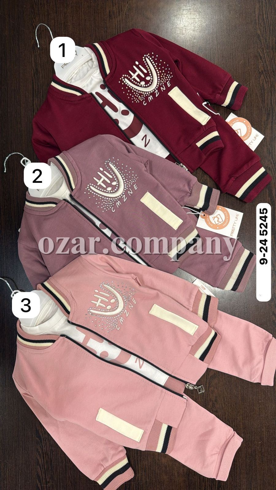 Костюм Тройка Для Девочки Pretty (9-12-18-24мес.)