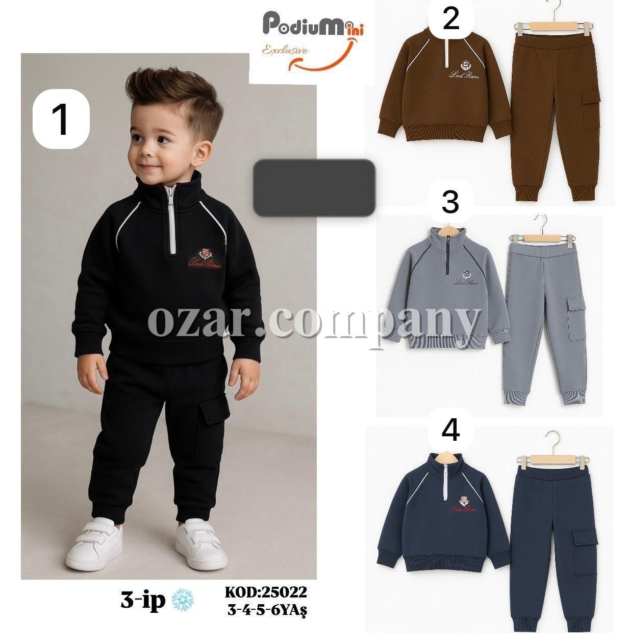 Трикотажный Костюм Тринитка На Флисе Для Мальчика PodiuMini (3-4-5-6лет)