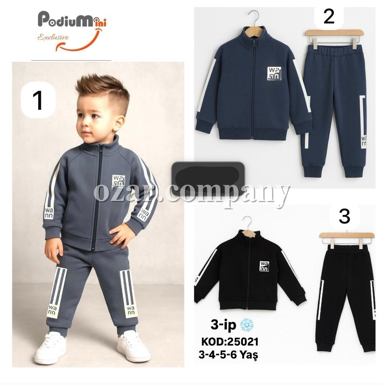 Трикотажный Костюм Тринитка На Флисе Для Мальчика PodiuMini (3-4-5-6лет)