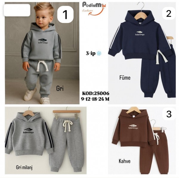 Трикотажный Костюм Тринитка На Флисе Для Мальчика PodiuMini (9-12-18-24мес.)