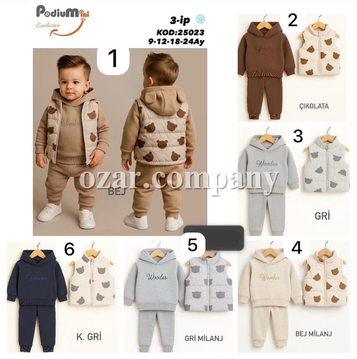 Костюм Тройка Тринитка На Флисе Для Мальчика PodiuMini (9-12-18-24мес.)