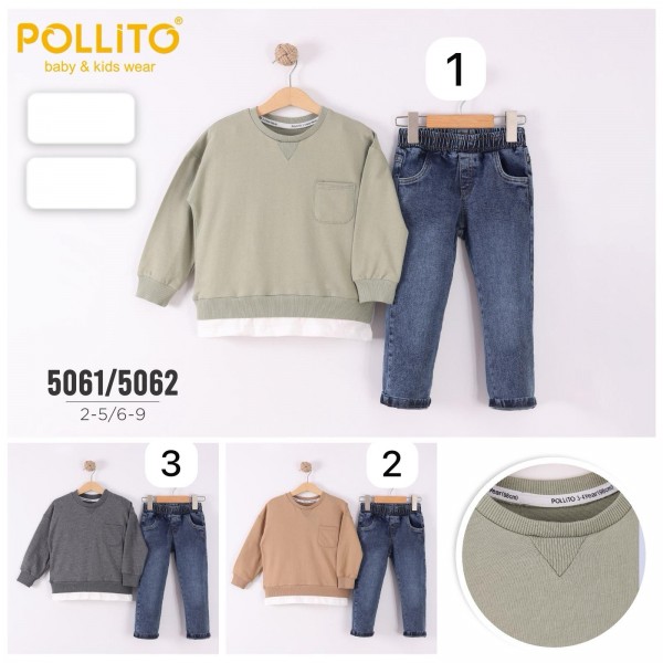 Костюм Тройка Для Мальчика Pollito (2-3-4-5лет)