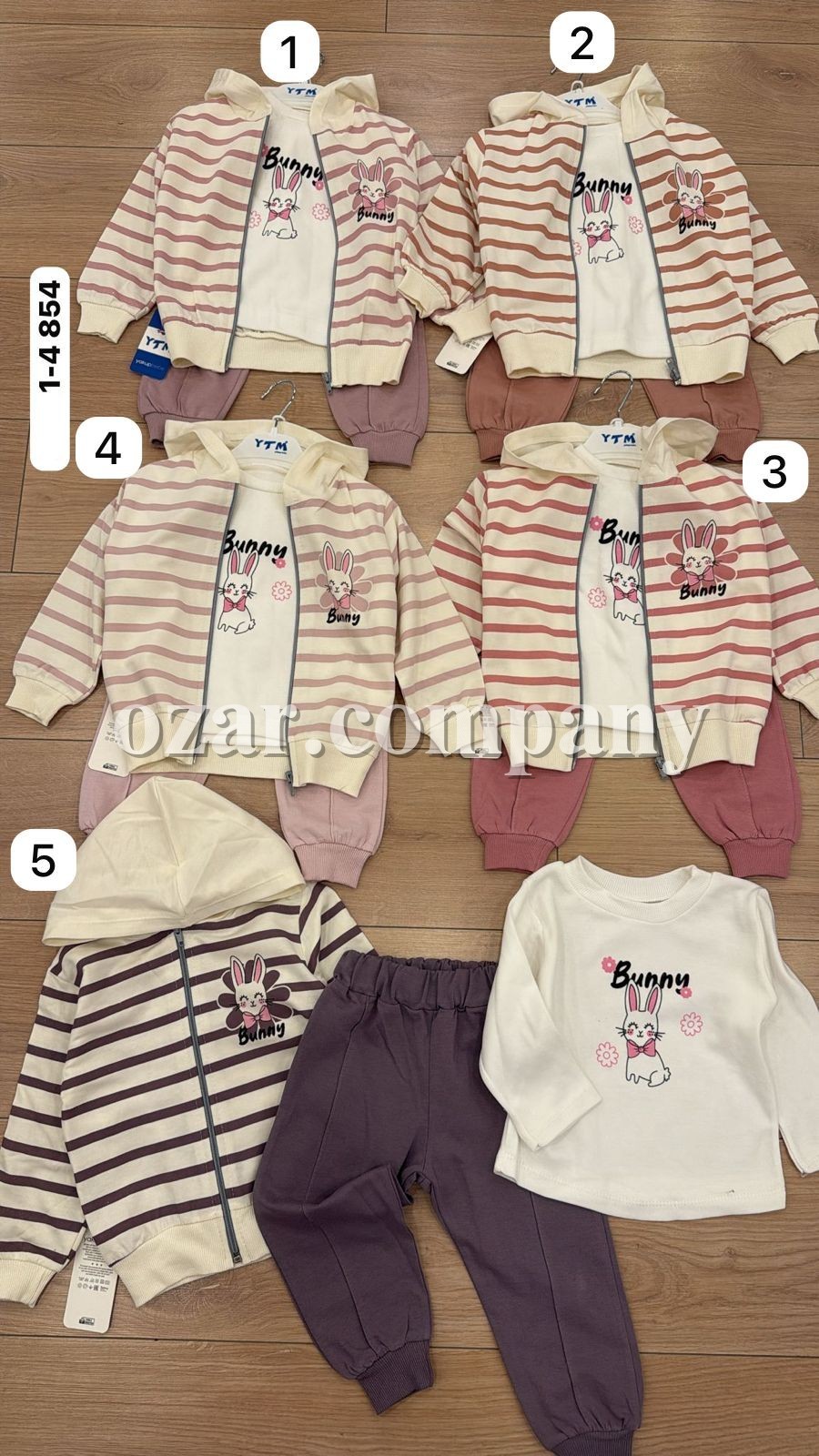 Костюм Тройка Для Девочки YTM (1-2-3-4лет) 