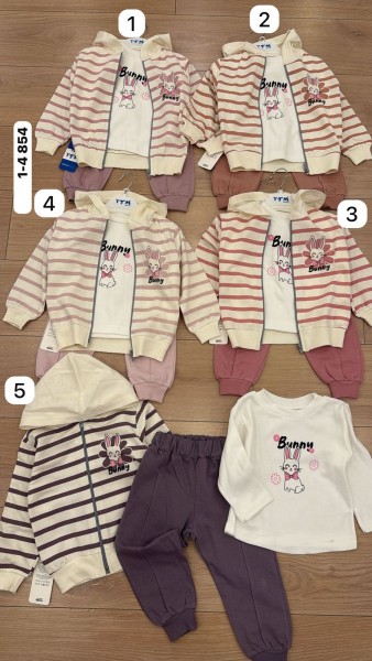 Костюм Тройка Для Девочки YTM (1-2-3-4лет) 