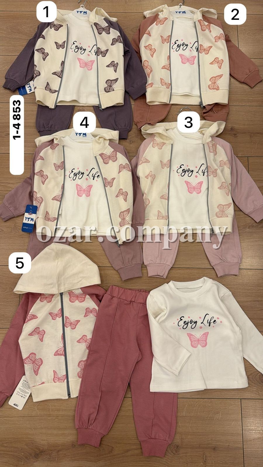 Костюм Тройка Для Девочки YTM (1-2-3-4лет) 