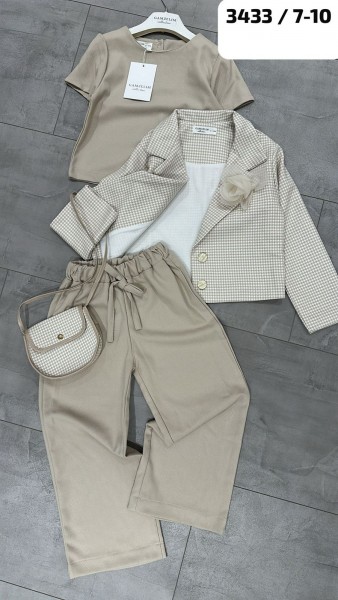 Костюм Тройка Для Девочки Gamzelim (7-8-9-10лет) 