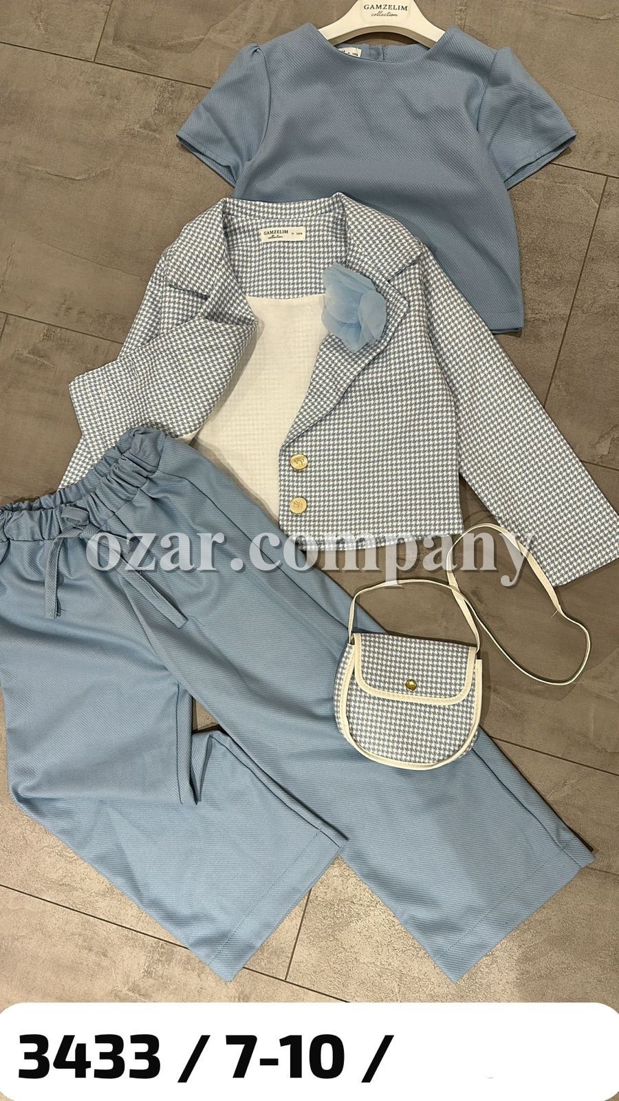 Костюм Тройка Для Девочки Gamzelim (7-8-9-10лет) 