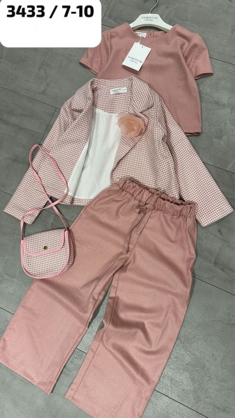 Костюм Тройка Для Девочки Gamzelim (7-8-9-10лет) 