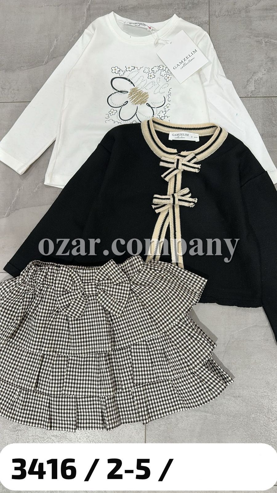 Костюм Тройка Для Девочки Gamzelim (2-3-4-5лет)