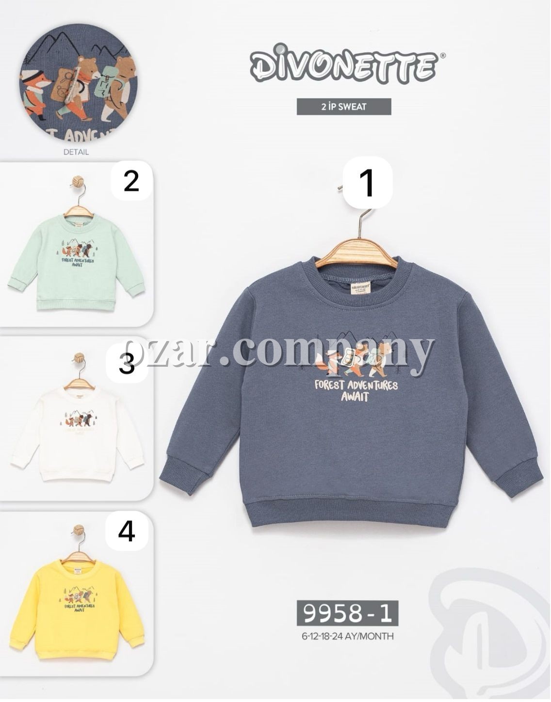 Свитшот Двунитка Для Мальчика Divonette (6-12-18-24мес.)