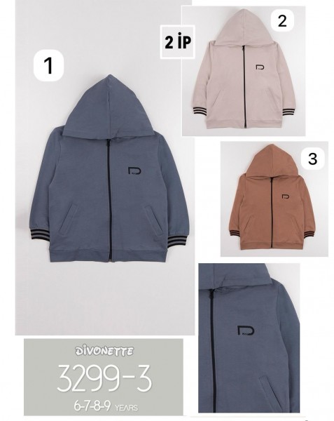 Худи Двунитка Для Мальчика Divonette (6-7-8-9лет) 