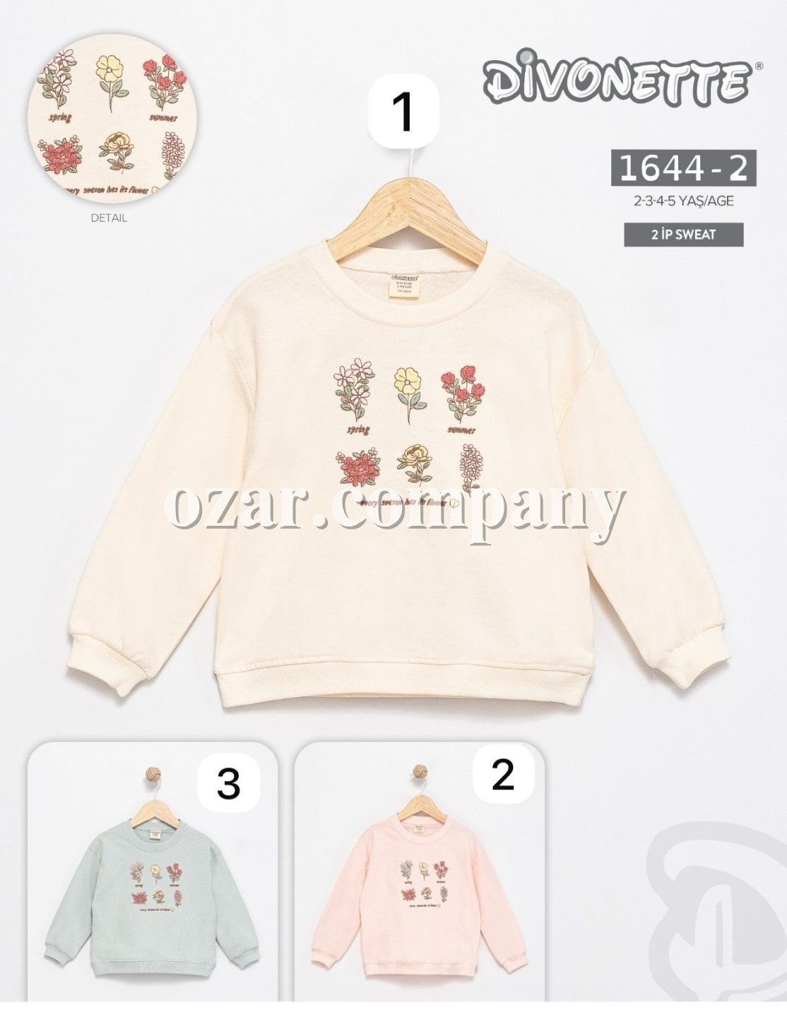 Свитшот Двунитка Для Девочки Divonette (2-3-4-5лет)