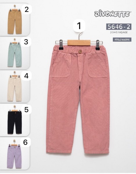 Бархатные Штаны Детские Divonette (2-3-4-5лет)