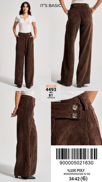 Женские Вельветовые Джинсы ITS Basic   