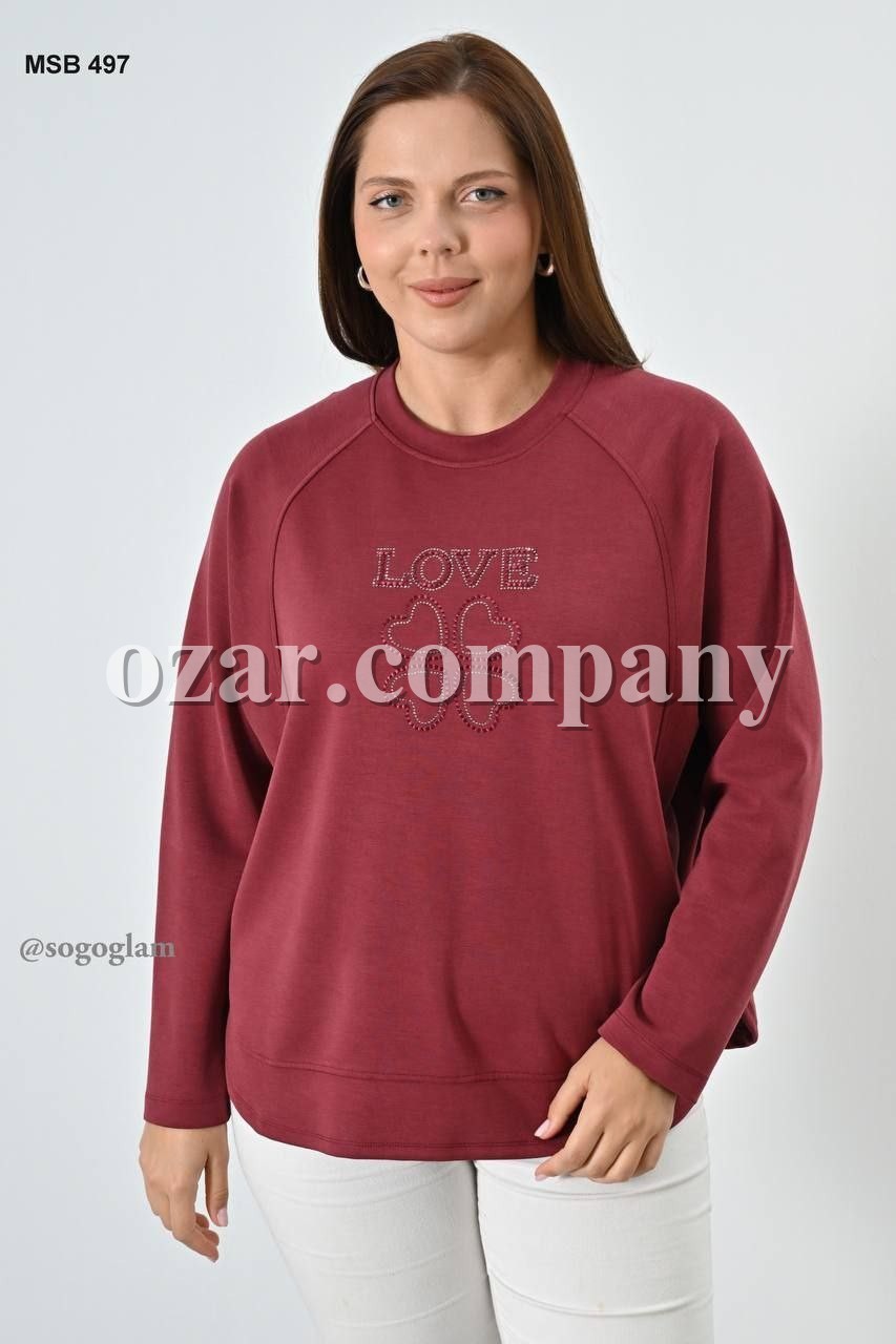 Женский Свитшот Sogo (Большие размеры)