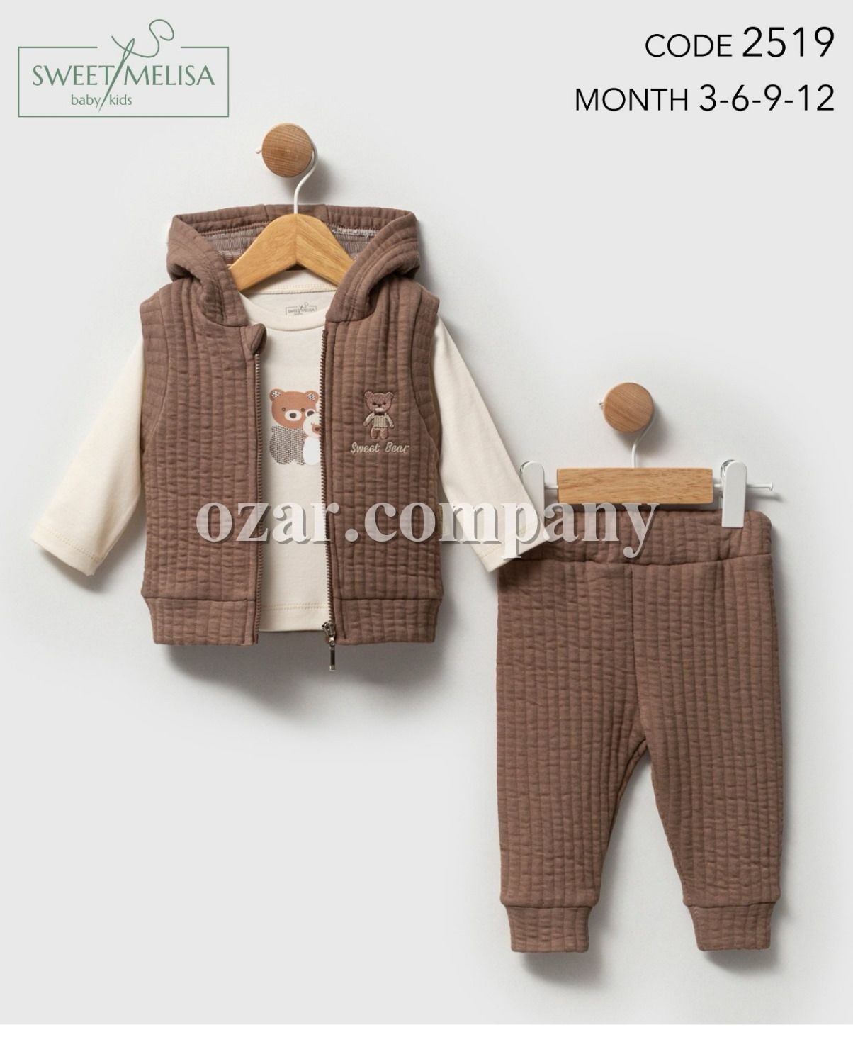 Костюм Тройка Для Мальчика Sweet Melisa (3-6-9-12мес.)