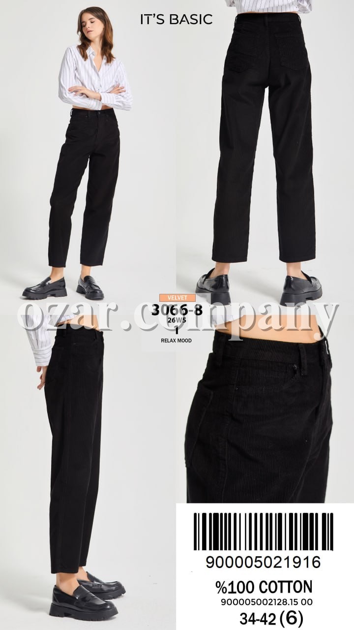 Женские Вельветовые Джинсы ITS Basic  