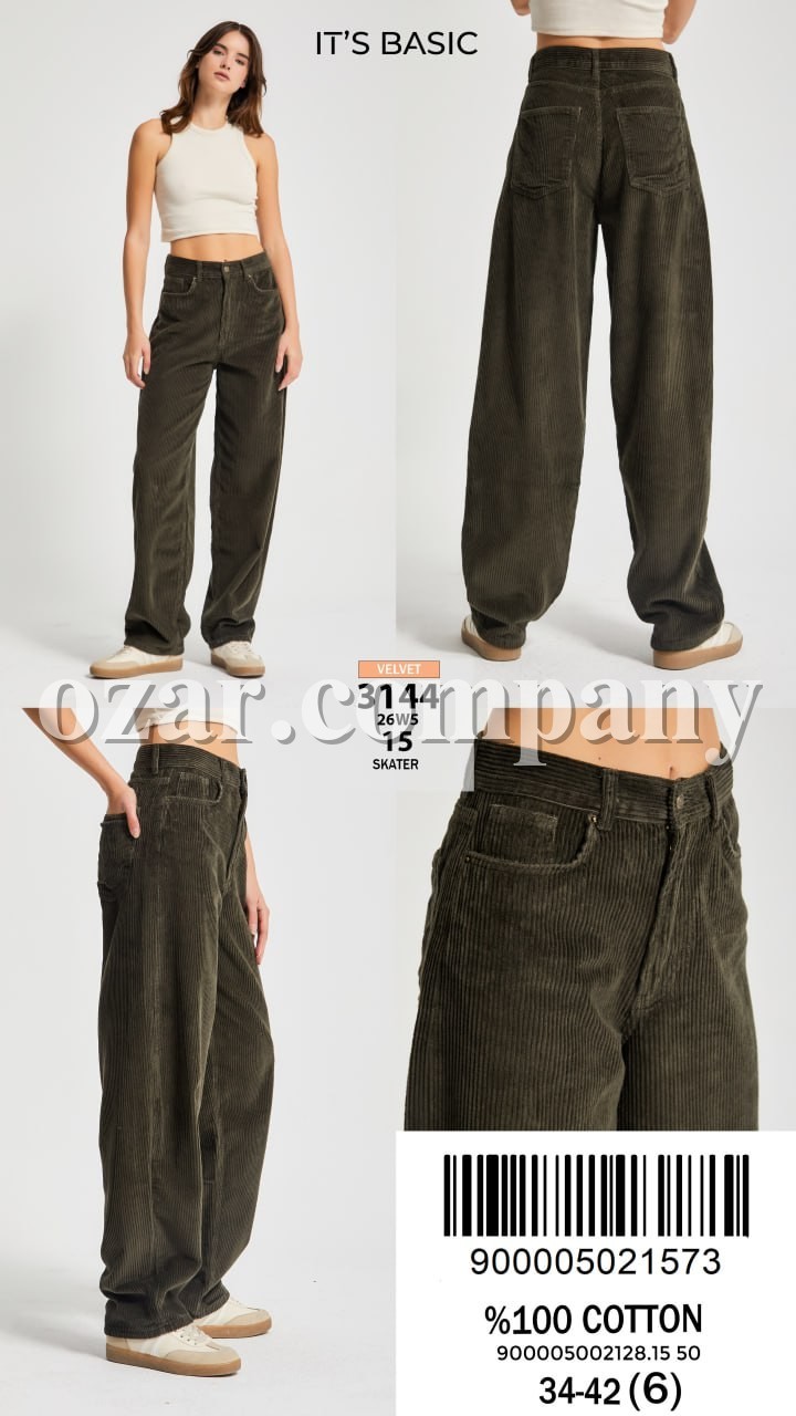 Женские Вельветовые Джинсы ITS Basic  