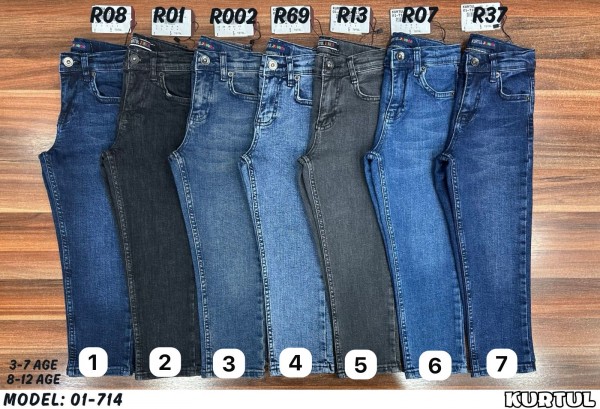 Джинсы Для Мальчика Kurtul (3-4-5-6-7лет) 