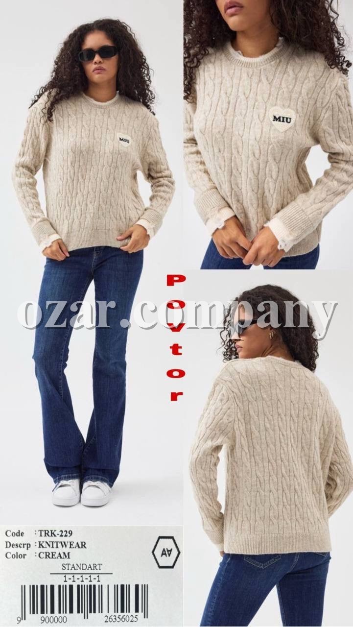 Женский Трикотажный Свитер A.M.N.