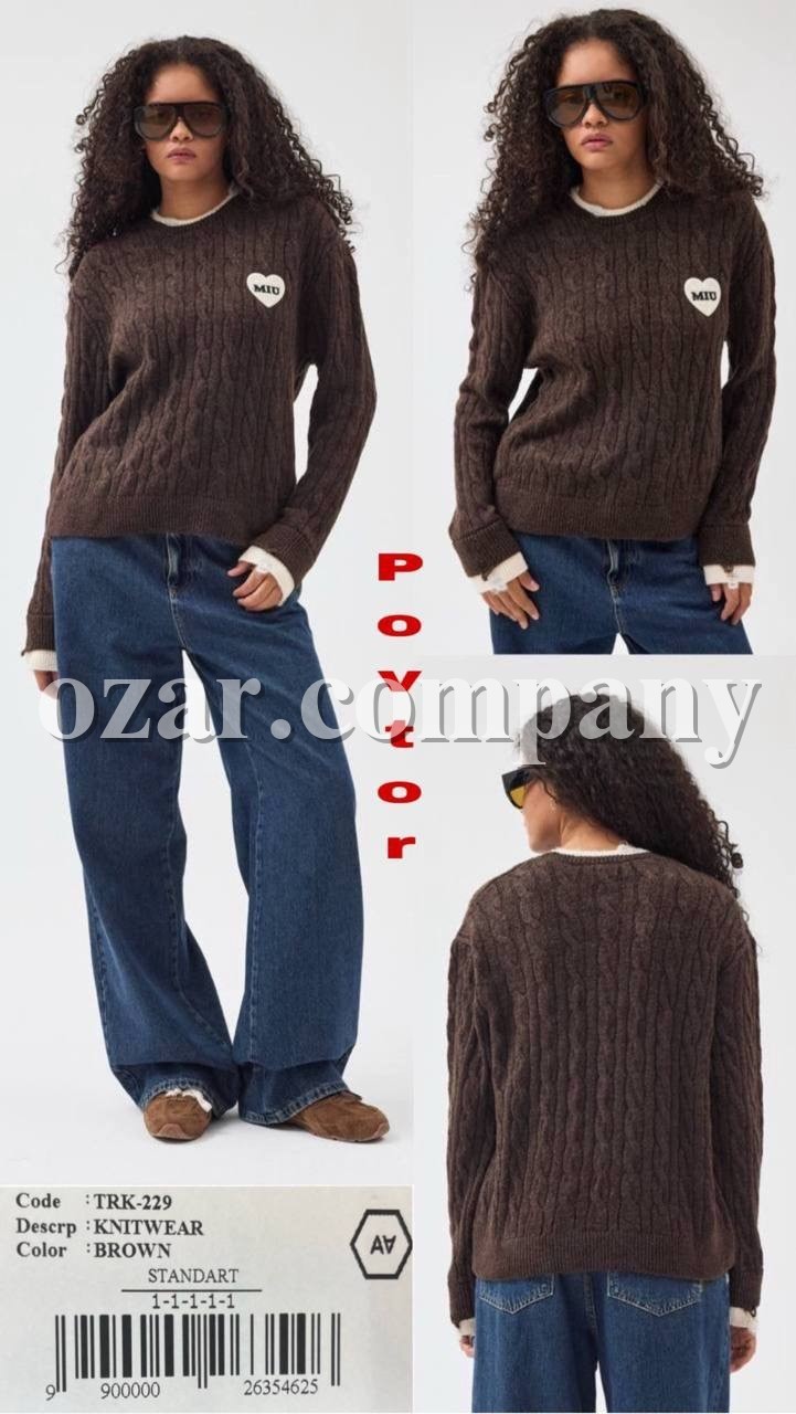 Женский Трикотажный Свитер A.M.N.