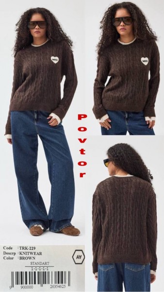 Женский Трикотажный Свитер A.M.N.