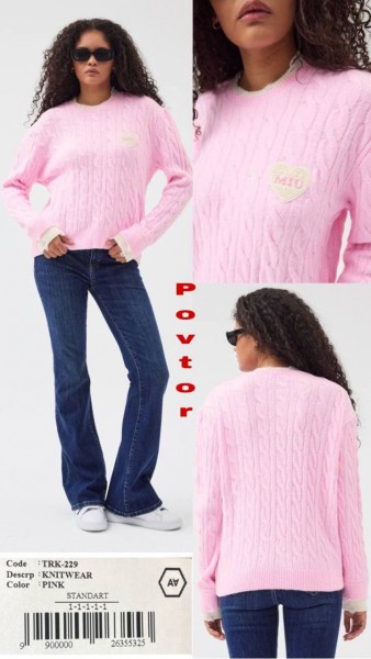 Женский Трикотажный Свитер A.M.N.